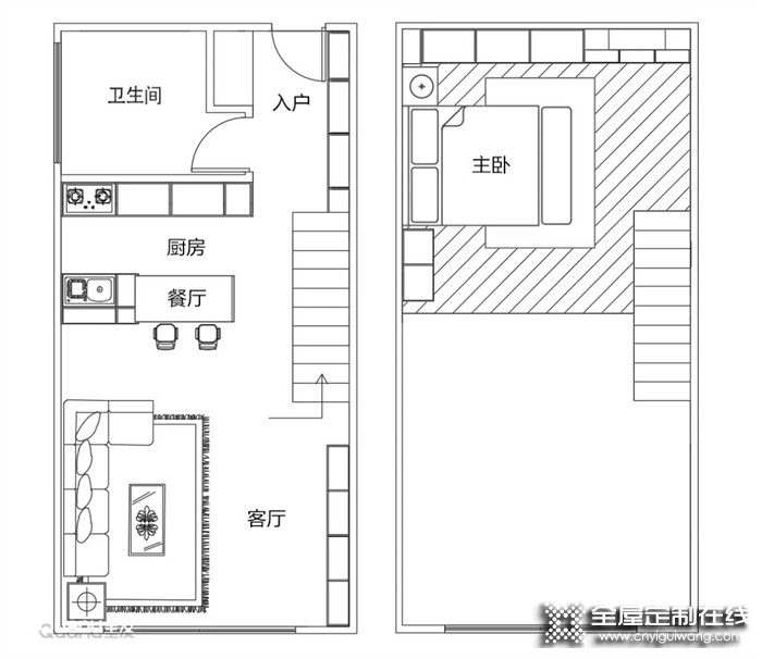 全友全屋案例丨夢想中的極簡LOFT，巧用樓梯間，比豪宅還敞亮！